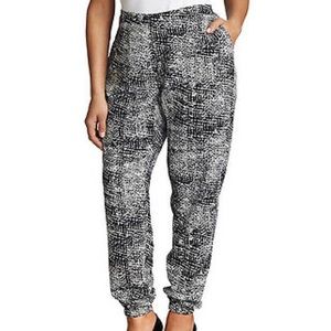 NEW Sans Souci Black Ivory Harem Slouch Boho Pant